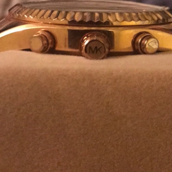 Vintage Michael Kors Rose gold Lexington oversized watch